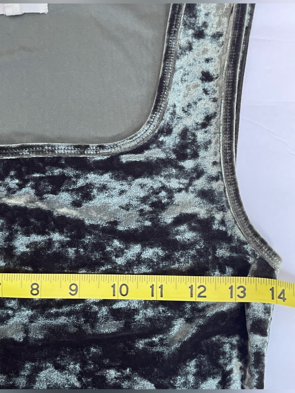 Green Crushed Velvet Tank Bodysuit Lou & Grey Sz M Forest Fairy Festival Boho - Picture 10 of 13